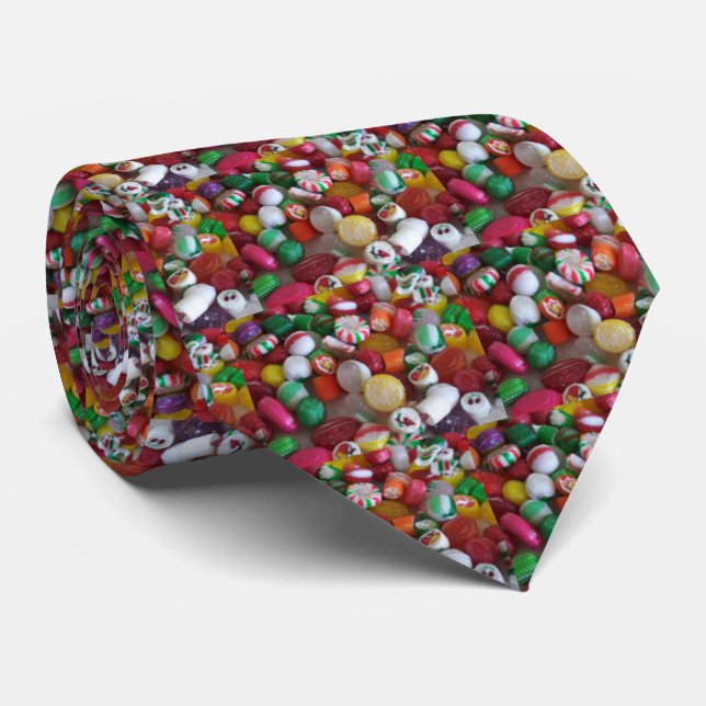 Christmas Candy tie (Rolled)