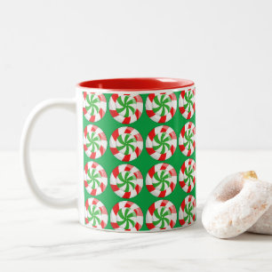 Christmas Candy Two-Tone Coffee Mug