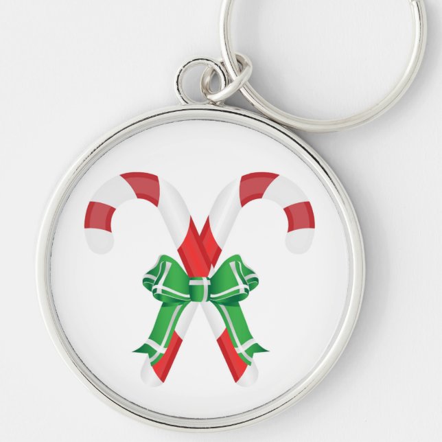 CHRISTMAS CANDYCANES KEY RING (Front)