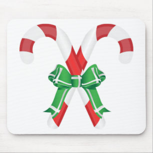 CHRISTMAS CANDYCANES MOUSE MAT
