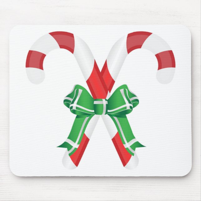 CHRISTMAS CANDYCANES MOUSE MAT (Front)