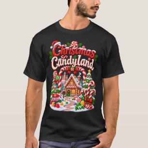 Christmas Candyland Candy Cane Village T-Shirt