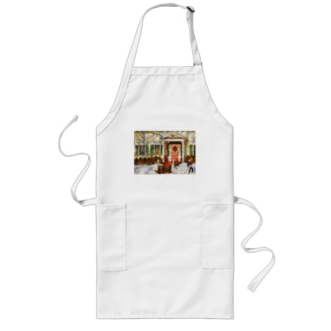 Christmas - Can't wait till Christmas Long Apron (Front)