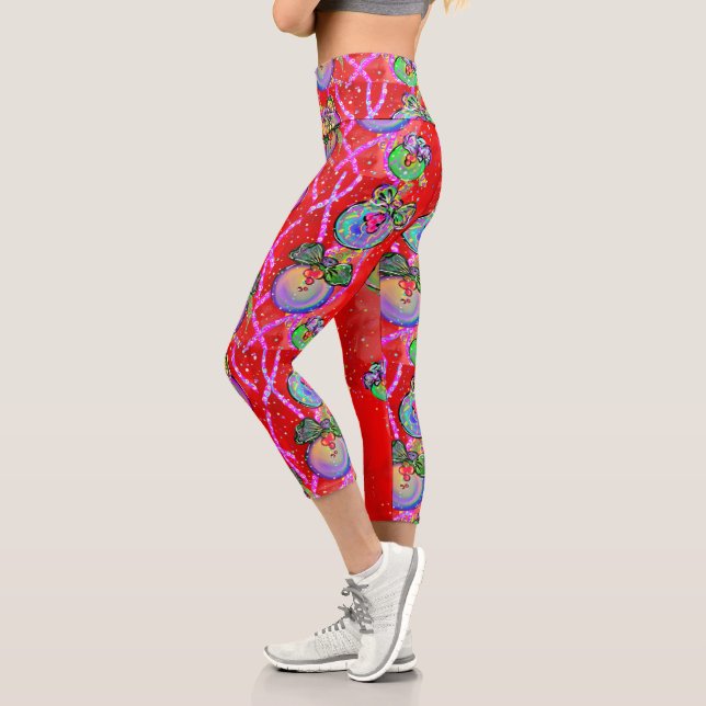 CHRISTMAS  CAPRI LEGGINGS (Left)