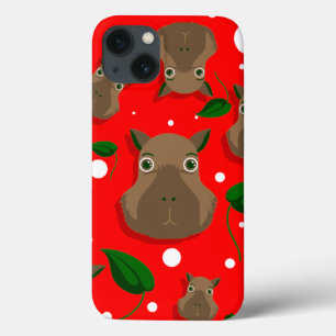 christmas capybara iPhone 13 case