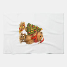 Christmas Capybara Decorating Tree