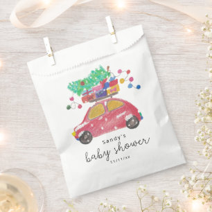 Christmas car - baby shower favour bags