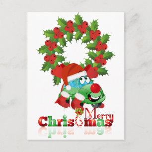 Christmas Car Cartoon Card