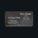"Christmas car chalkboard Christmas  address label<br><div class="desc">After all the work and stress, tell them you have a new address! There is no better ( and easier!) way to spread the news than adding this label to your Christmas post. There are many different cards available, so pick the design and wording you like. Browse the store or...</div>