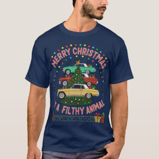 Christmas Car Graphic Festive Holiday T-shirt