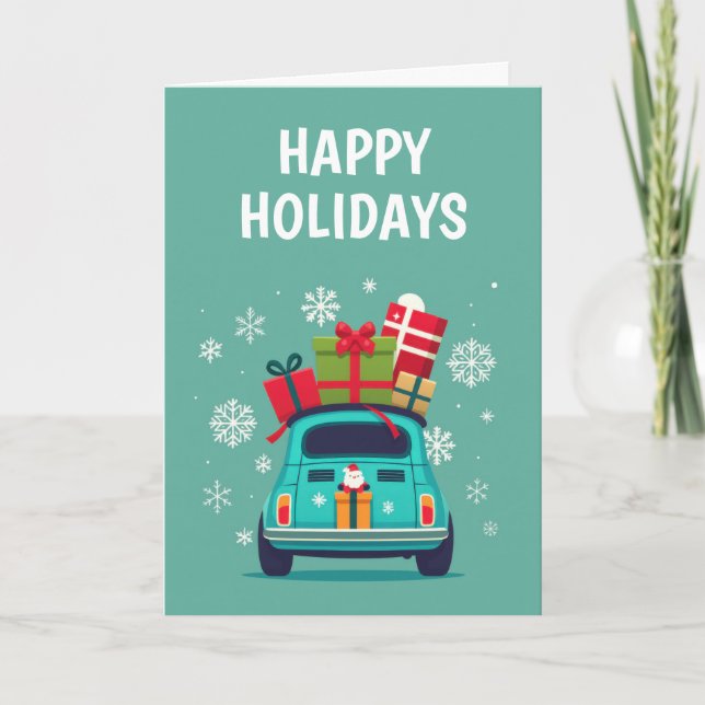 Christmas Car Holiday Card (Front)