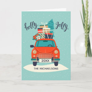 Christmas Car   Holiday Photo Card