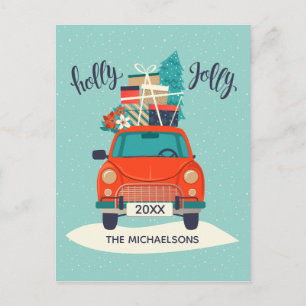 Christmas Car   Holiday Photo Card