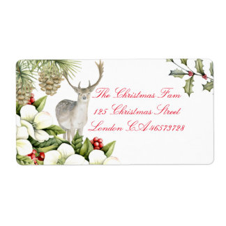 Christmas Car label