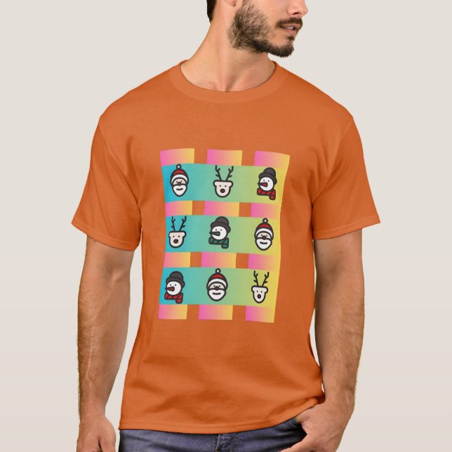 Christmas caracters boy T-Shirt (Front)