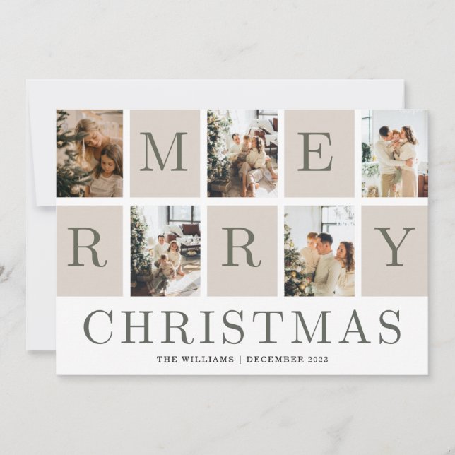 Christmas Card 2023 Christmas Greeting with Photo (Front)