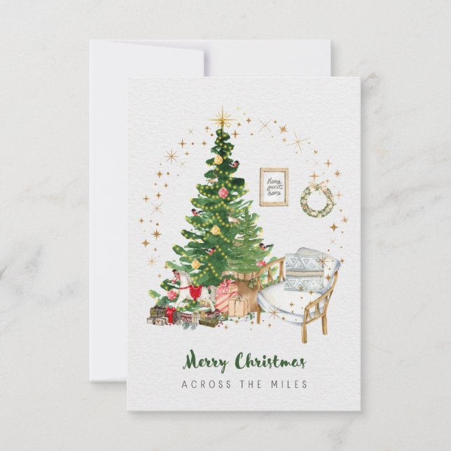 Christmas Card Across the Miles 3.5x5" (Front)