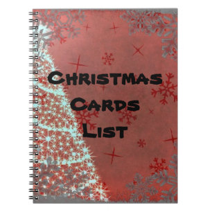Christmas card address book