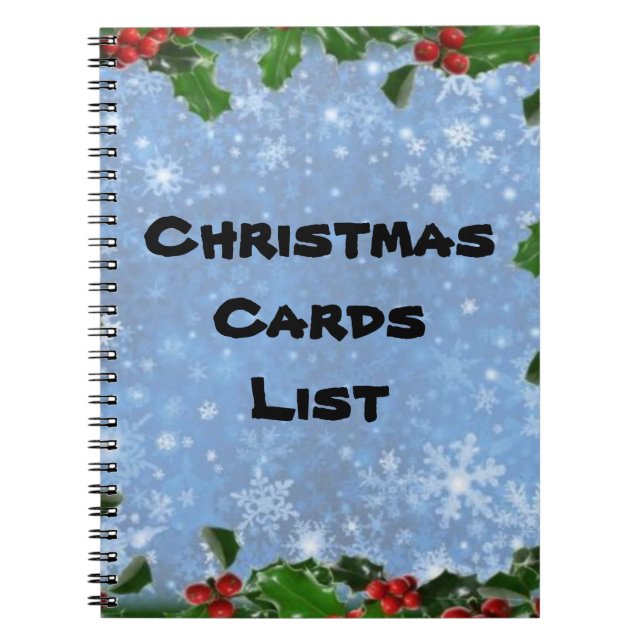Christmas card address book (Front)