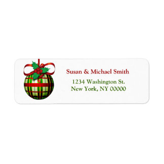 Christmas Card Address Labels | Christmas Ornament