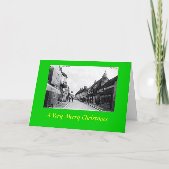 Christmas Card, Alfriston, Sussex Holiday Card | Zazzle.co.uk
