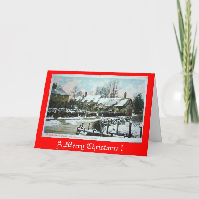 Christmas Card - Anne Hathaway's Cottage (Front)