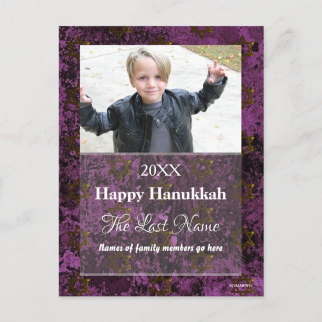 Christmas Card Any Colour Postcard - HAMbWG (Front)