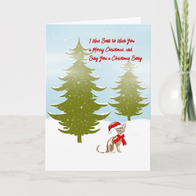 Christmas Card as Told by a Cat (Front)