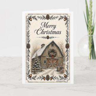 Christmas Card - Barn