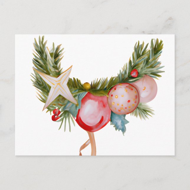 Christmas Card Best Wishes Christmas Ornatments Fe (Front)