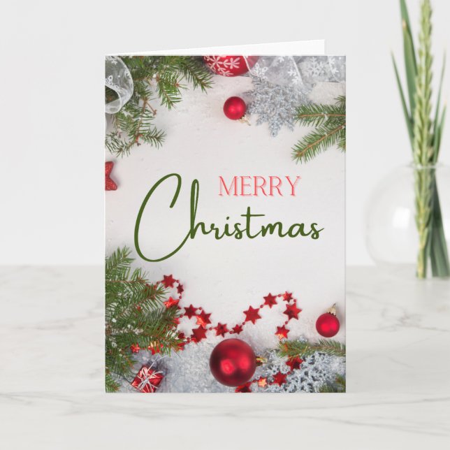 Christmas Card - Blank Inside - Add Custom Message (Front)