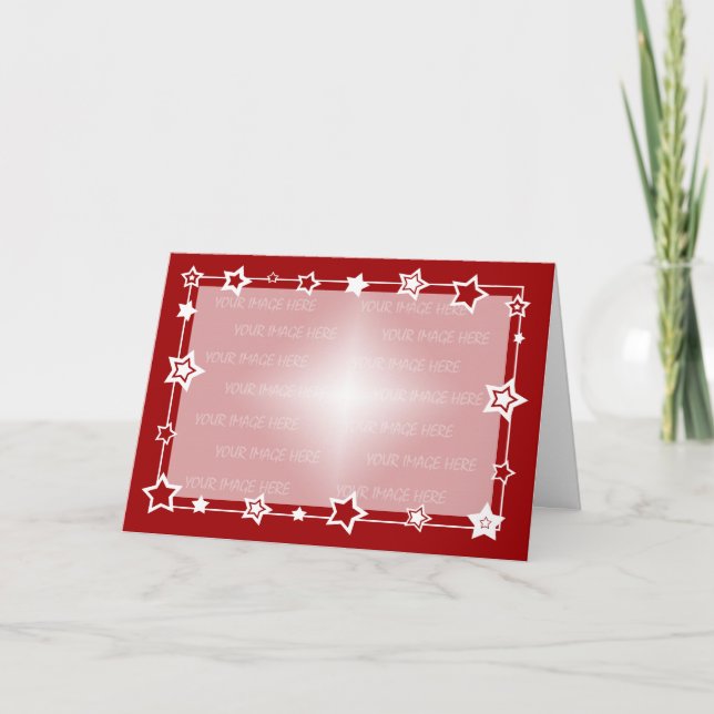 Christmas Card Border Template Horizontal (Front)