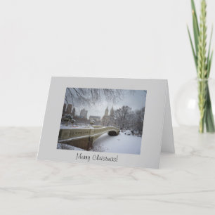 Christmas Card - Bow Bridge- Central Park