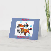 CHRISTMAS CARD -  CANADIAN GEESE FLYING SOUTH