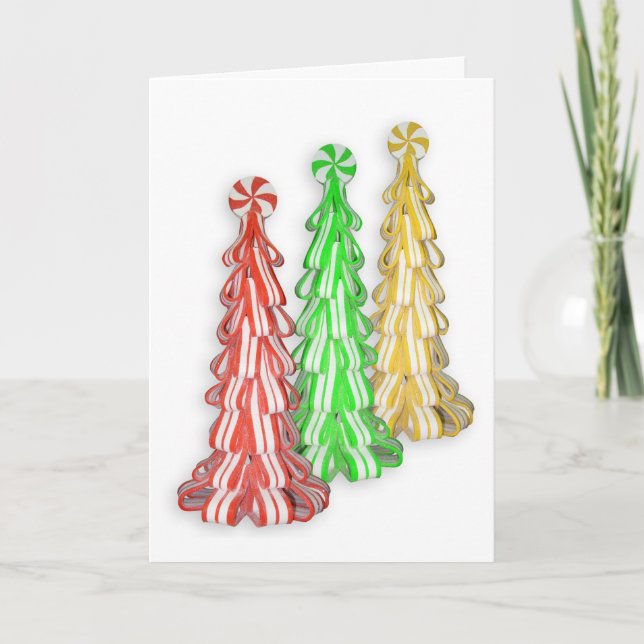 Christmas Card candy trees (Front)