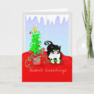 Christmas Card - Cat Season's Greetings Catnip