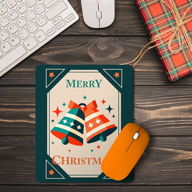 Christmas Card - Christmas Jingle Bells and Stars Mouse Mat (Creator Uploaded)