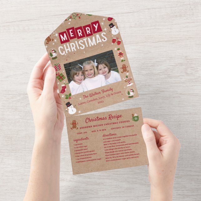 Christmas Card Collage Recipe Photo Christmas  (Tearaway)