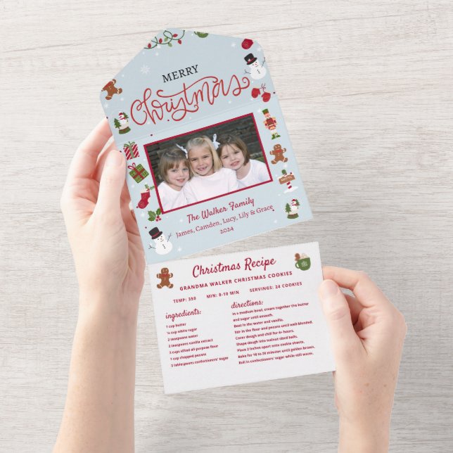 Christmas Card Collage Recipe Photo Christmas  (Tearaway)