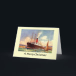 Christmas Card - Cunard Liner "Carpathia".<br><div class="desc">The image on this Christmas Card has been reproduced from an old postcard.</div>
