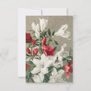 Christmas card depicting apple blossom