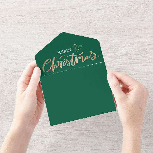 Christmas Card Evergreen Recipe Photo Christmas  (Opening)