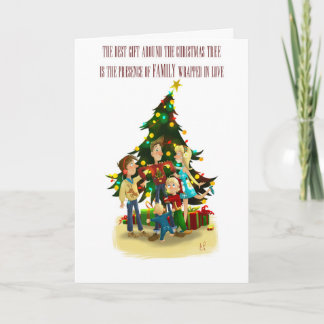 Christmas Card - Family at Christmas