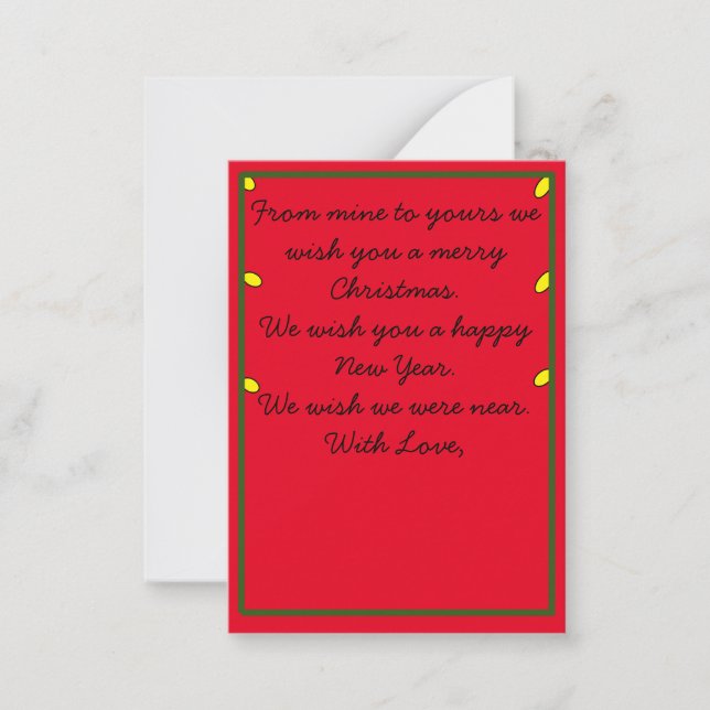 Christmas card -far away (Front)