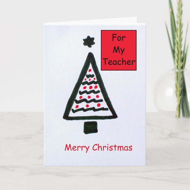 Christmas Card for A Teacher (Front)