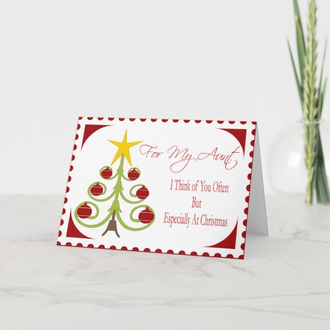 Christmas Card for Aunt (Front)