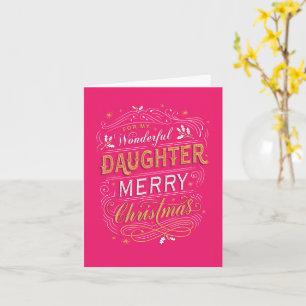 Christmas Card - For Daughter