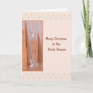 Christmas Card for Deacon Gold with Angels