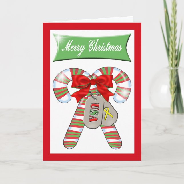 Christmas Card for Deployed US Military (Front)