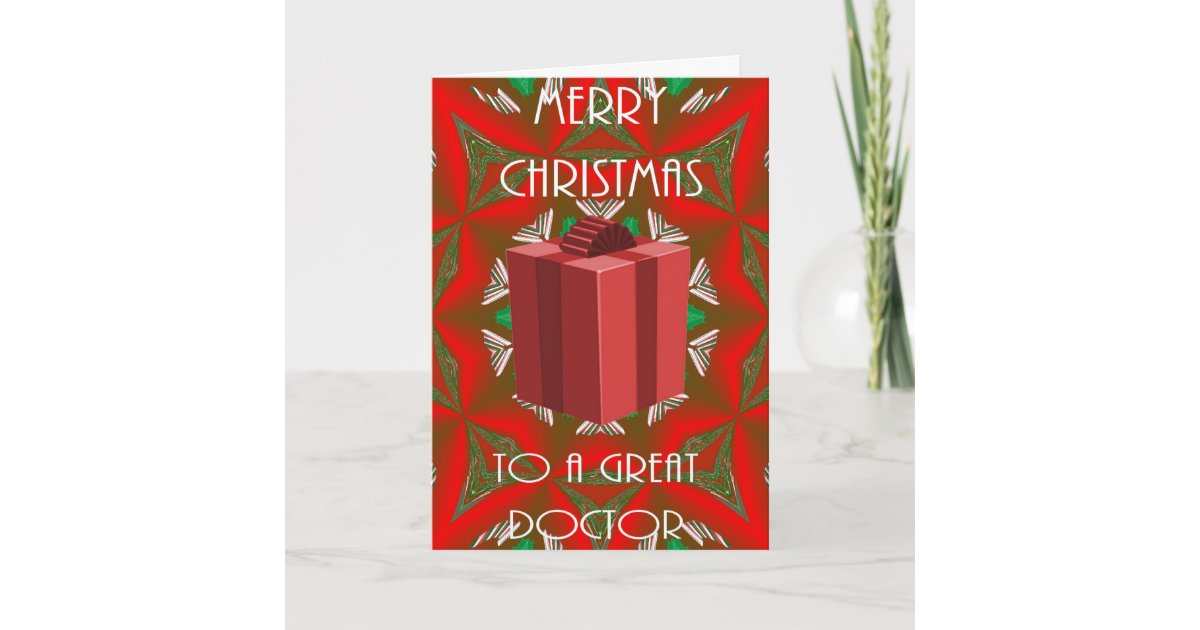 Christmas Card For Doctor | Zazzle.co.uk